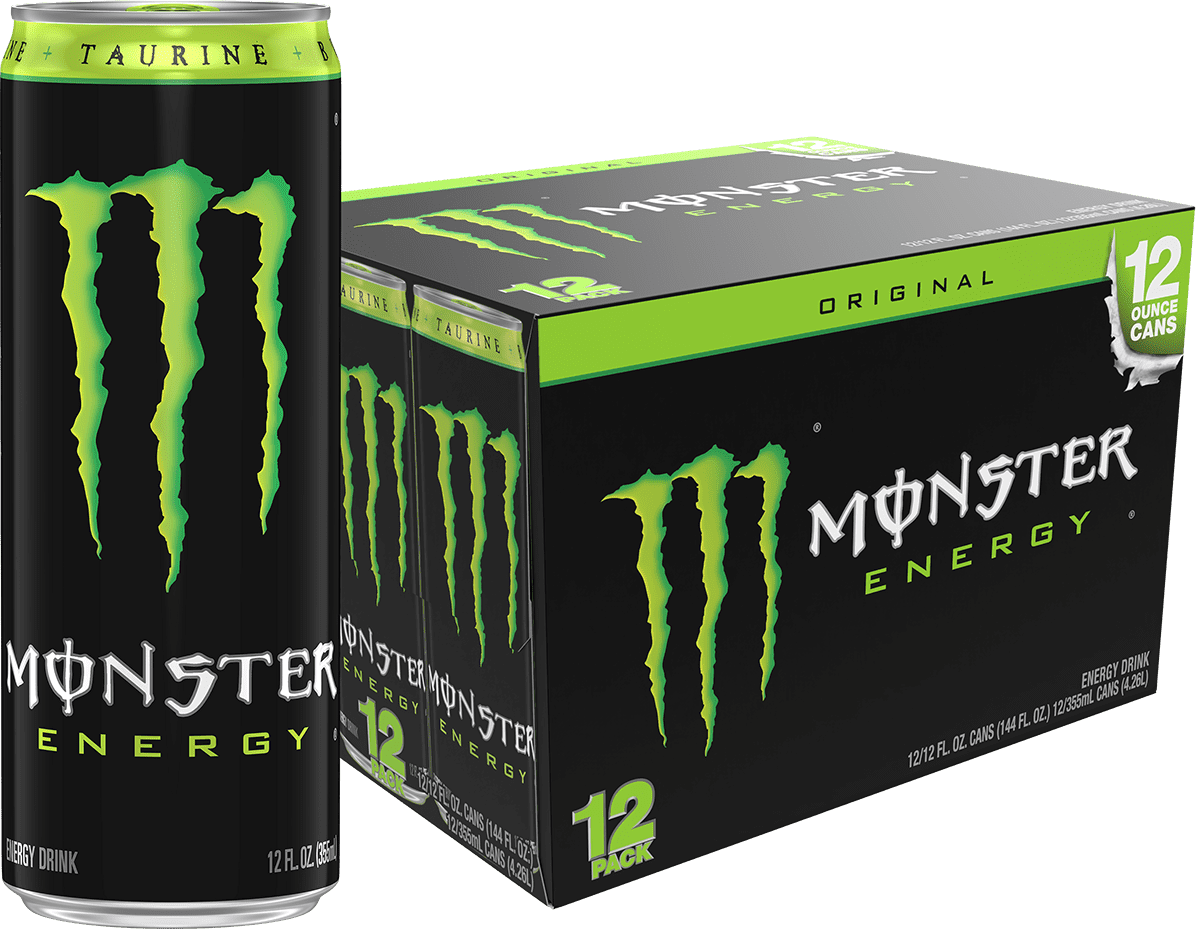 Monster Energy, Original Green, Energy Drink, 12 fl oz, 12 cans (Walmart Exclusive)