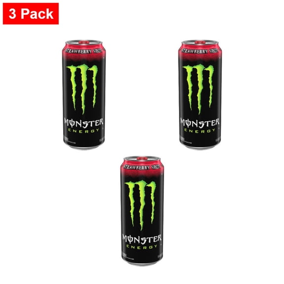 Monster Energy Strawberry Shot Energy Drink - 16 fl oz Can