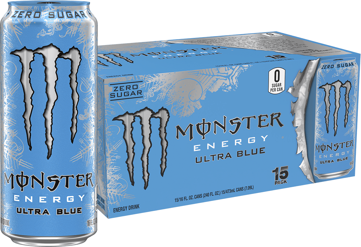 Monster Energy Ultra Blue 15 Pack - 16 Fl Oz