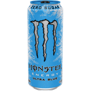 Monster Energy, Ultra Blue, Sugar Free Energy Drink, 16 fl oz, Single