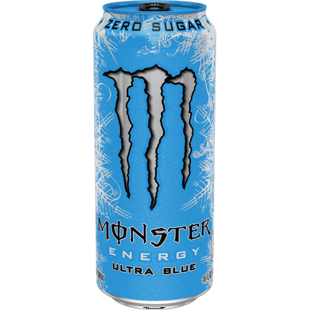 Monster Energy, Ultra Blue, Sugar Free Energy Drink, 16 fl oz, Single