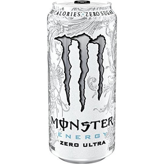 Monster Energy Ultra Energy Drinks 6 - 16oz Cans (Zero Ultra)
