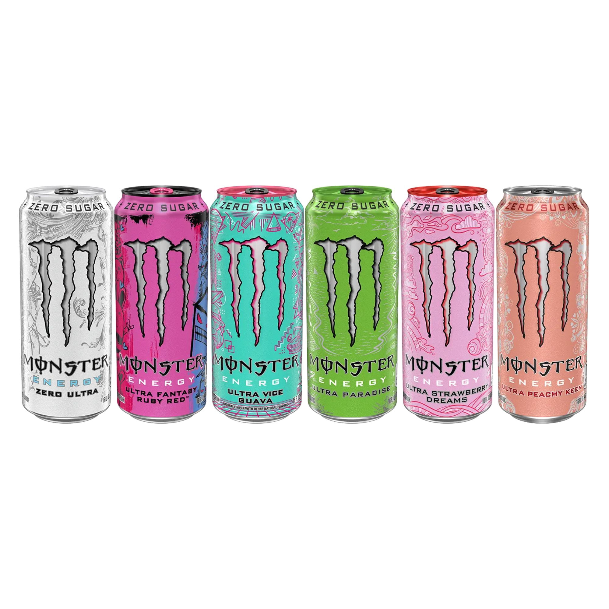 Monster Energy Ultra – Modern Flavor Variety Pack, 6 Flavors, 12 Cans (Zero Sugar Energy Drink)