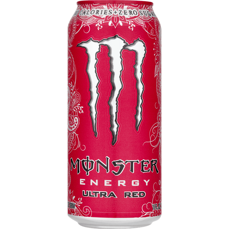 Monster Energy Ultra Red Energy Drink, 16 Fl Oz 