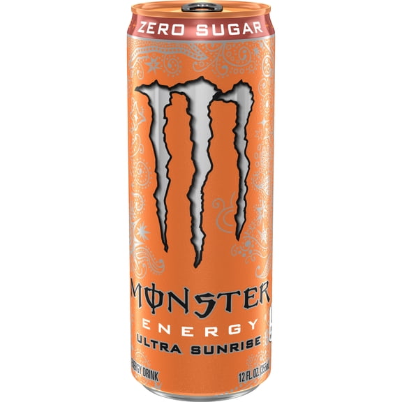 Zero Sugar Energy Drink, Sunrise Flavor, 12 oz Can