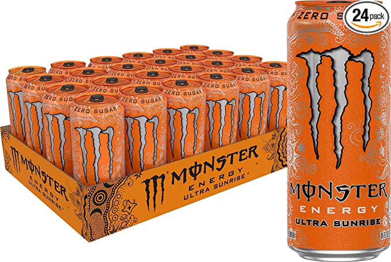 Monster Energy Ultra Sunrise, Sugar Free Energy Drink, 16
