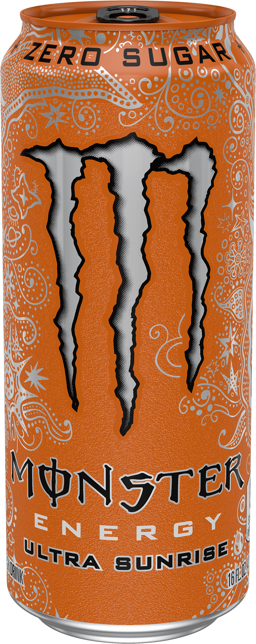 Monster Energy, Ultra Sunrise, Sugar Free Energy Drink, 16 fl oz, Single-Pack Of 6