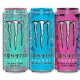 thumbnail image 1 of Monster Energy Ultra Variety Pack, 16 ounce(Pack of 12) Fantasy Ruby Red, Blue Hawaiian, Vice Guava, 1 of 6
