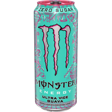 Monster Energy Ultra, Vice Guava, Sugar Free Energy Drink, 16 Fl Oz