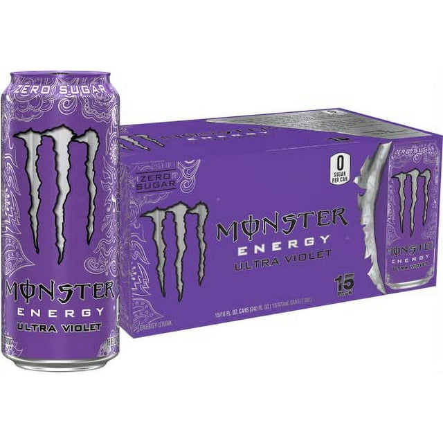 Monster Energy Ultra Violet, .. Sugar Free Energy Drink, .. 16 Ounce (Pack of .. 15)