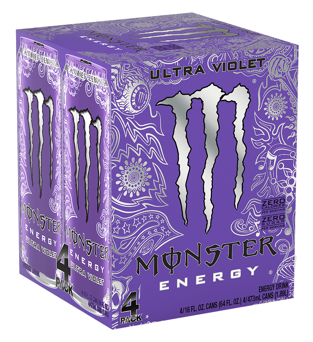Monster Energy Ultra Violeta 16 oz. Paquete de 4 Chile Ubuy