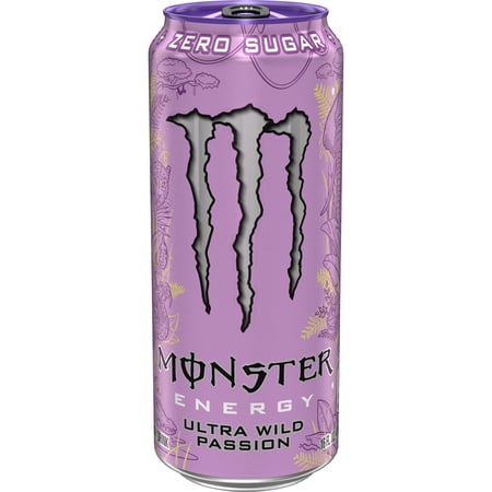 Monster Energy Ultra Wild Passion Sugar Free Energy Drink 16 fl oz Can