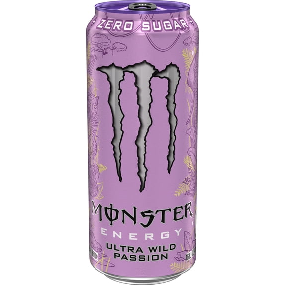 Monster Energy Ultra Wild Passion Sugar Free Energy Drink 16 fl oz Can