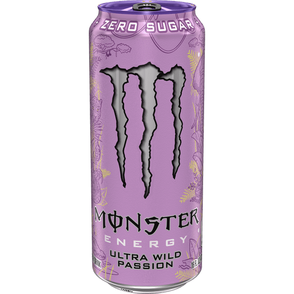 Monster Energy, Ultra Wild Passion, Zero Sugar Energy Drink, 16 fl oz, Can