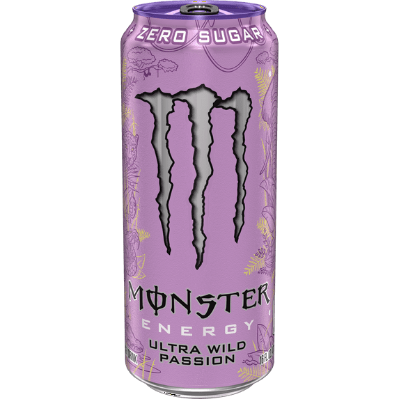 Monster Energy, Ultra Wild Passion, Zero Sugar Energy Drink, 16 fl oz, Can