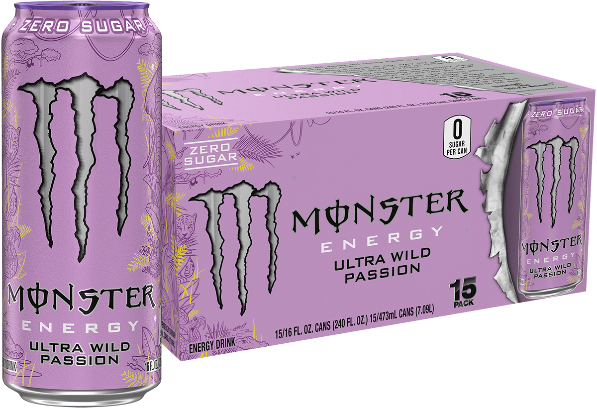 Monster Energy Ultra Wild Passion 15 Pack - 16 Fl Oz