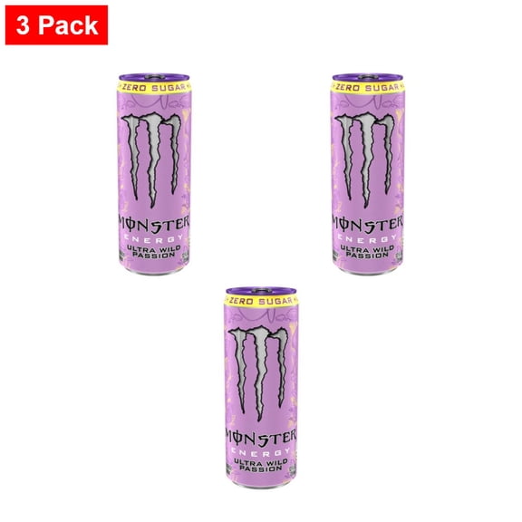 Monster Energy Ultra Wild Passion Zero Sugar Energy Drink - 12 fl oz Can