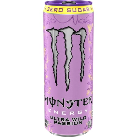 Monster Energy, Ultra Wild Passion, Zero Sugar Energy Drink, 12 fl oz, Can