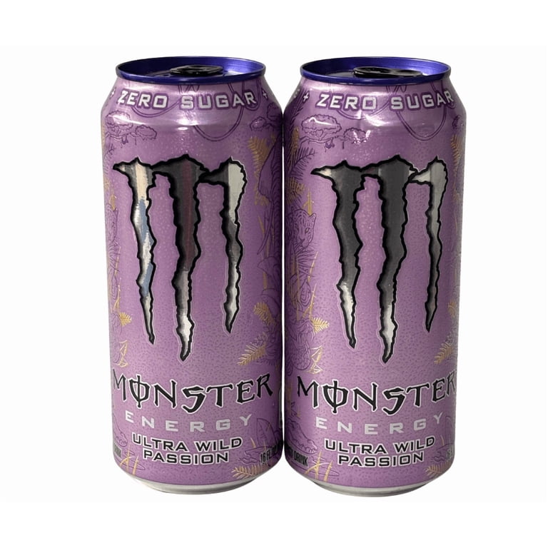 Monster Energy, Ultra Wild Passion, Zero Sugar, Energy Drink, 16