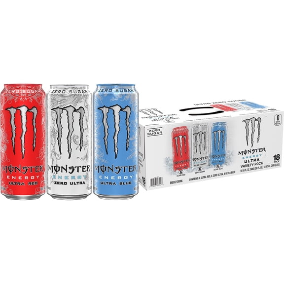 Monster Energy Variety Pack, 18 Cans, 16 fl oz
