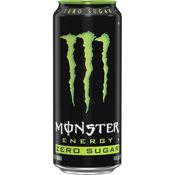 Monster Energy Zero Sugar, Low Calorie Energy Drink, 16 Ounce