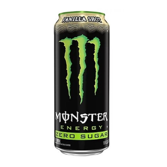 Monster Energy Zero Sugar Vanilla Shot, 24-pack, 16 Oz Can -24-pack