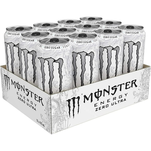 Monster Energy, Zero Ultra, 473mL cans, Pack of 12