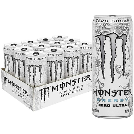 Monster Energy Zero Ultra, Sugar Free Energy Drink, 10.5 Ounce (Pack of 12) 10.5 Fl Oz (Pack of 12)