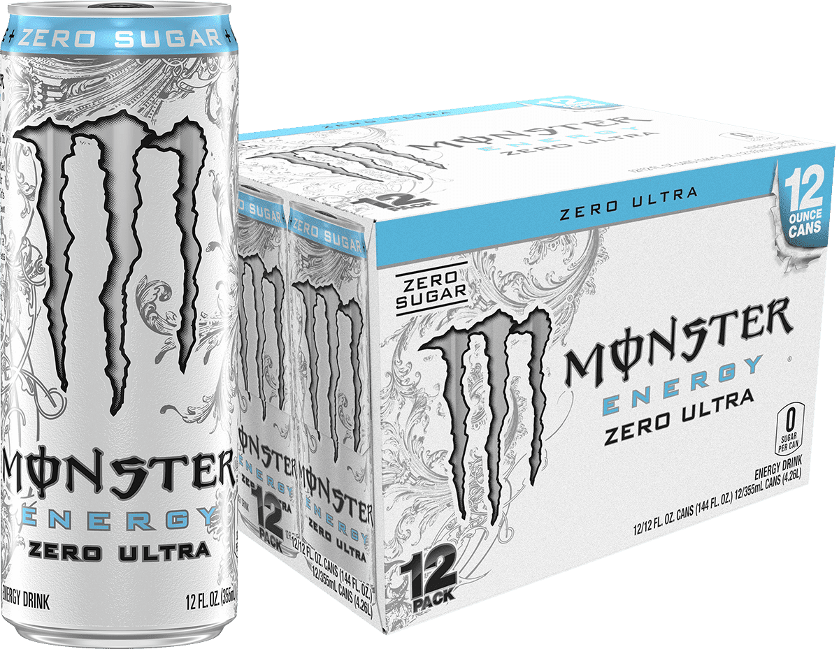 Monster Energy, Zero Ultra, Sugar Free Energy Drink, 12 fl oz, 12 cans (Walmart Exclusive)