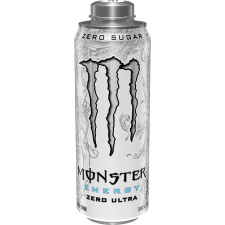 Monster Energy Ultra Zero Ultra Energy Drink, Zero Sugar, 24 Oz Cans