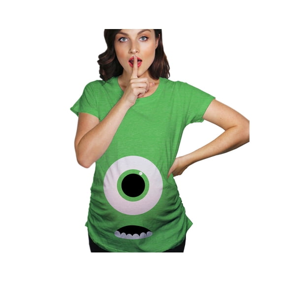 Monster Eye Halloween Maternity Shirt Funny Pregnancy Tee