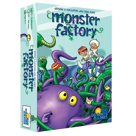 Monster Factory - Rio Grande Games, Tile Placement Kids Game, Build Monster Images, Ages 5+, 2-6 Players, 30 Min