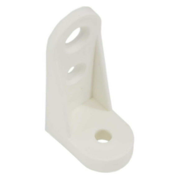 Monster Fastener Angle Brace 90DEG x 1-13/16 Plastic White Hardware Brace with 8 Piece Pack