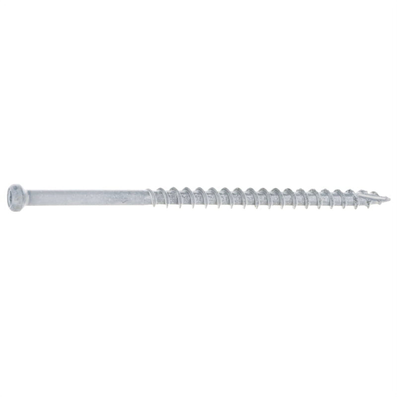 Monster Fastener Star Drive White Alloy Steel Trim Screws, 5 lb. Tub (581 Pcs.), 8 x 3"
