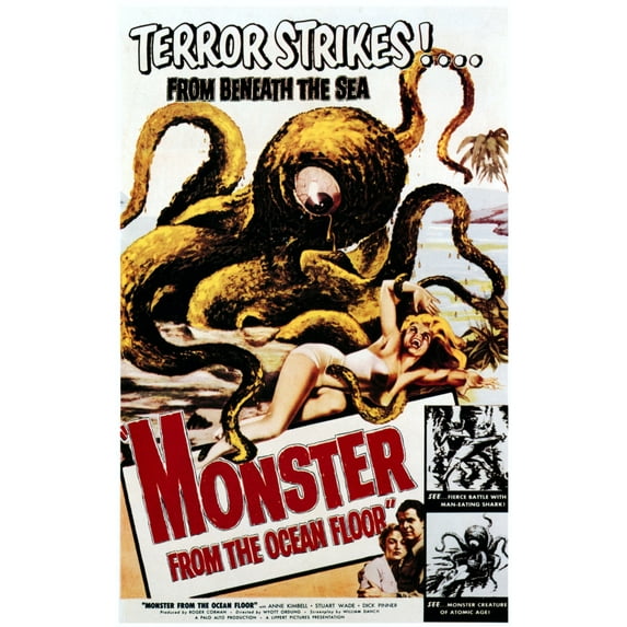 Monster From The Ocean Floor Movie Poster Masterprint (11 x 17)