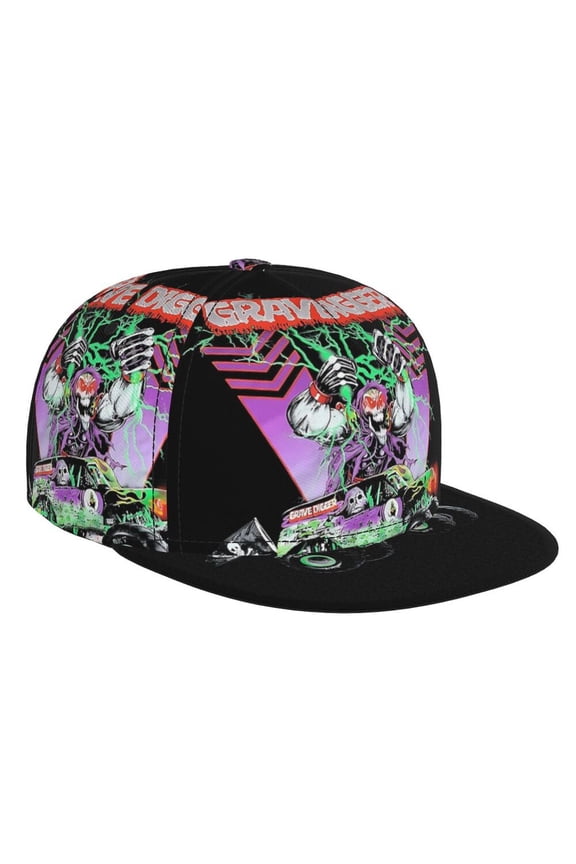 Monster-Grave Digger Trucks Adjustable Brim Bill Baseball Cap Adjustable Snapback Hat Hip Hop Cap Dad Hat Men Women