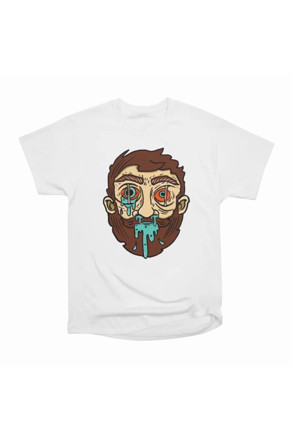 Monster Head with Beard T-Shirt Tee Gift For Him Merch For Her Apparel For Friend