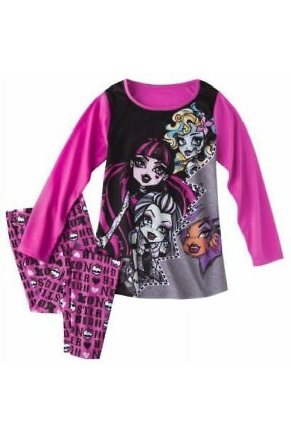 2 PC Long Sleeve Pajama Set Girl Size 12