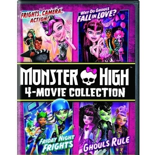 Monster High 4Movie Collection Frights, Camera, Action! / Why Do Ghouls Fall In Love? / Friday