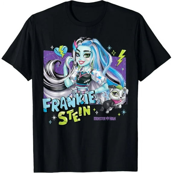 Monster High Alumni Frankie Stone With Pet Watzite T-Shirt Unisex S-5XL Hot Trending Shirt, Vintage Birthday Gift