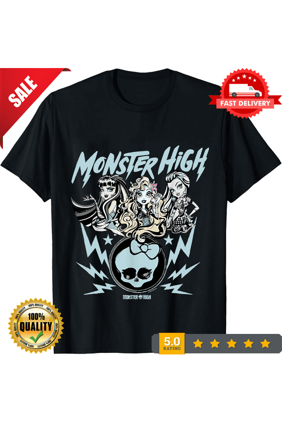 Monster High Alumni - Rock Poster Lagoona Cleo Frankie Stein T-Shirt, ULTRA LIMITED-TH75519