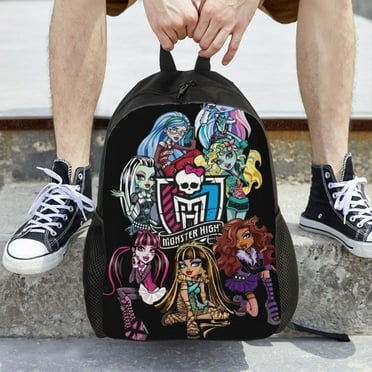 Monster High Anime Backpack Travel Bag 3d Printing Casual Daypack Multifunctional Backpack