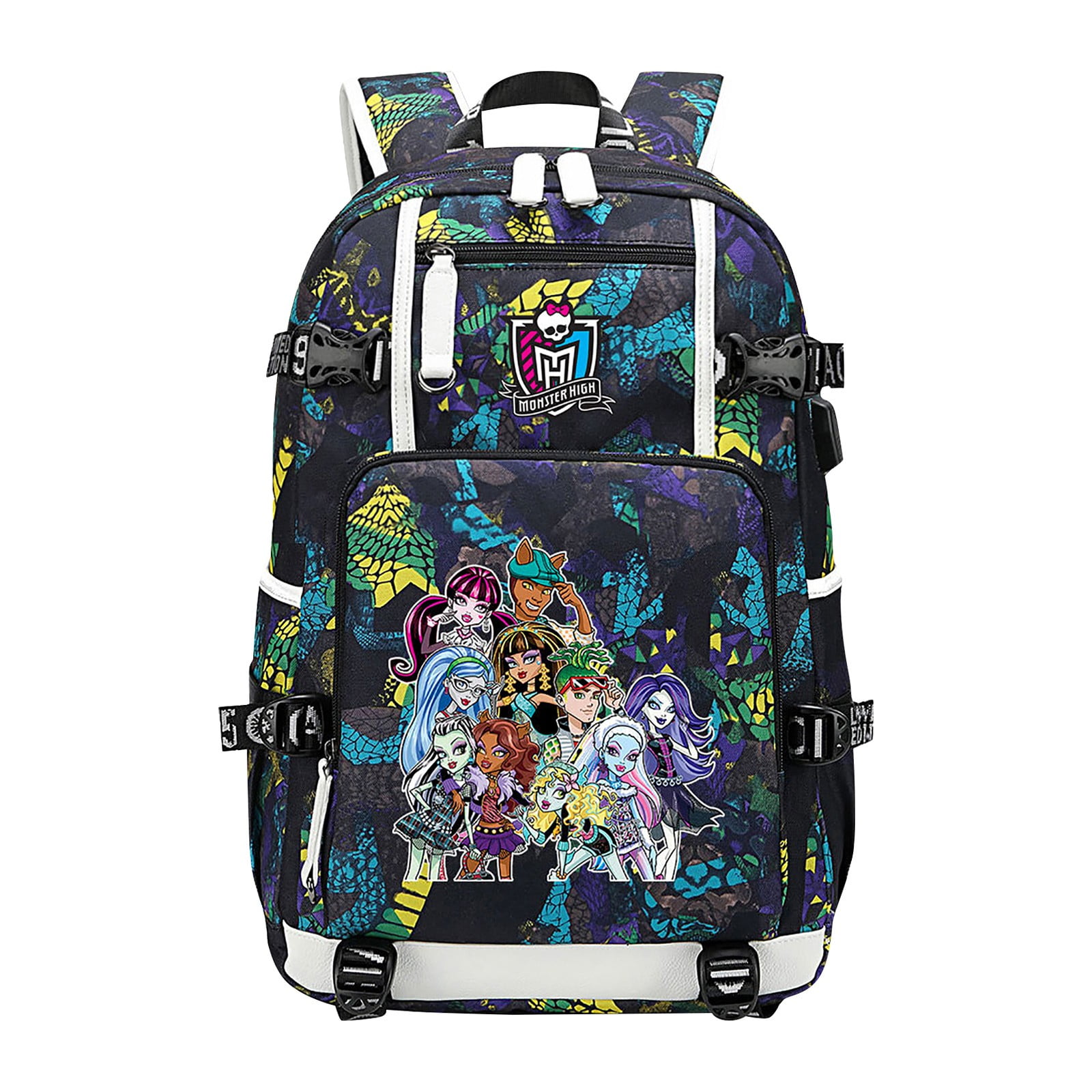 School Rucksack with Wheels Monster High Best boos Lilac 33 X 45 X 22 cm main image 0