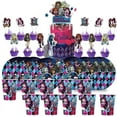 thumbnail image 1 of Monster High Birthday Cups Party Supplies Plates Fans Decorations Cake Topper Decor, 1 of 6