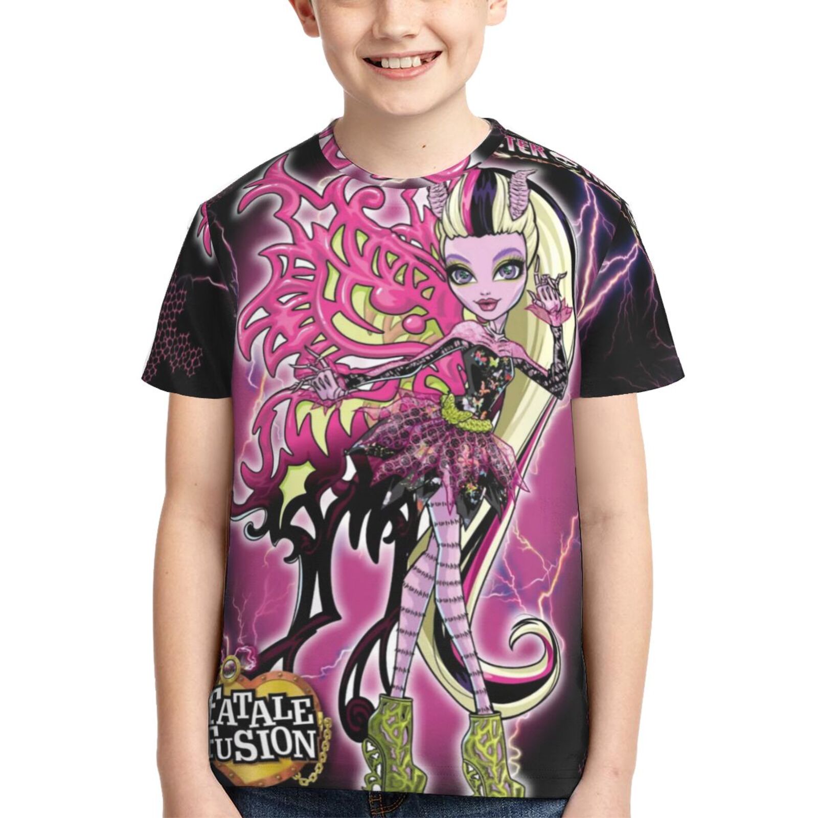 Monster High Boys Girls T-Shirt 3d Print Graphic Short Sleeve Tee Shirt ...