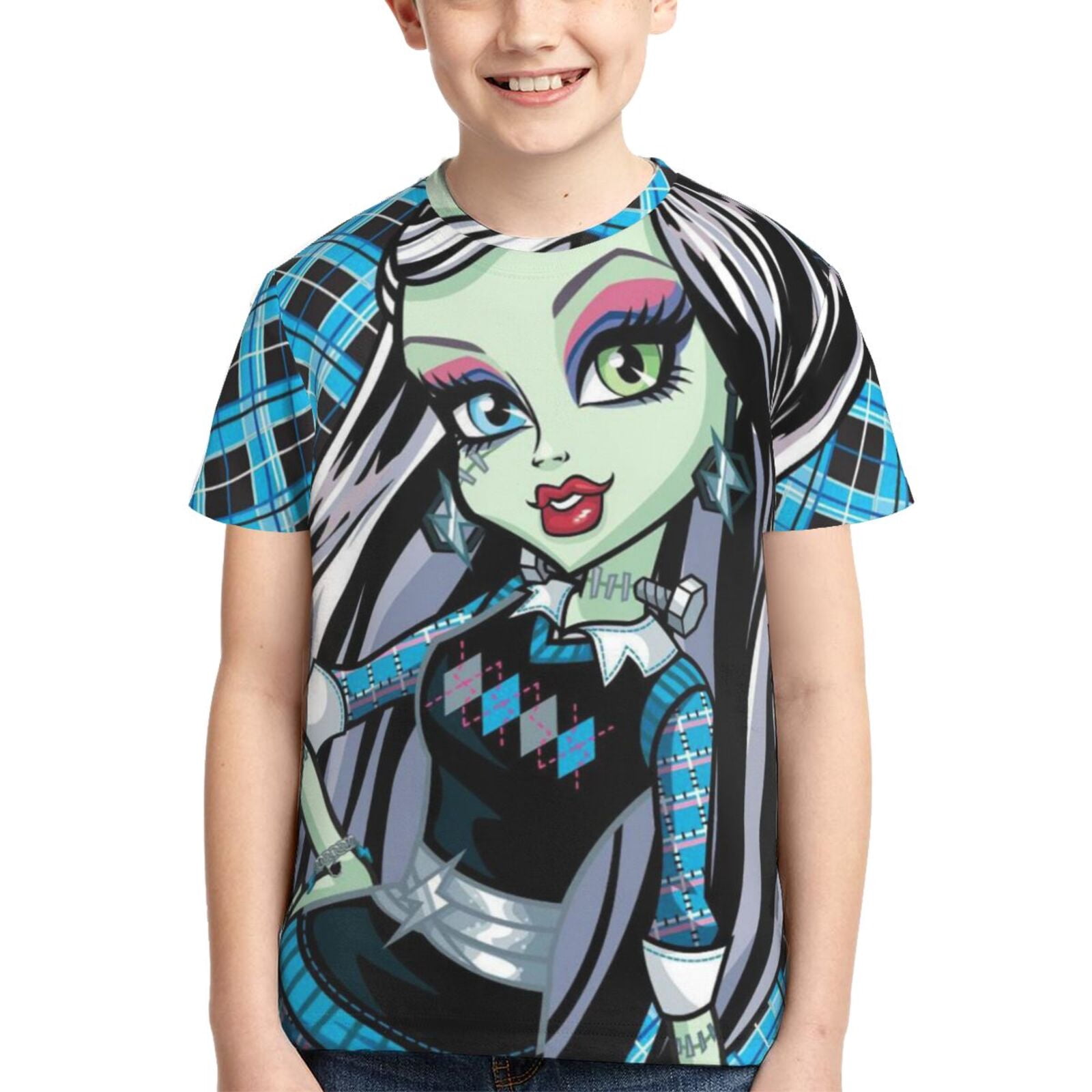 Monster High Boys Girls T-Shirt 3d Print Graphic Short Sleeve Tee Shirt ...