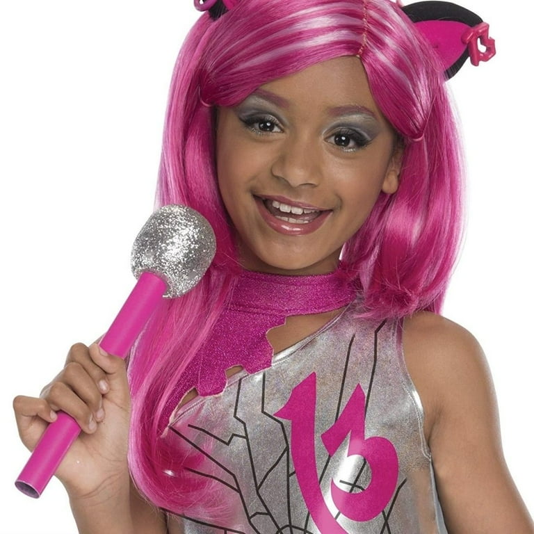 Girls pink deals wig