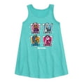 thumbnail image 1 of Monster High - Character Grid - Toddler and Youth Girls A-line Dress, 1 of 4