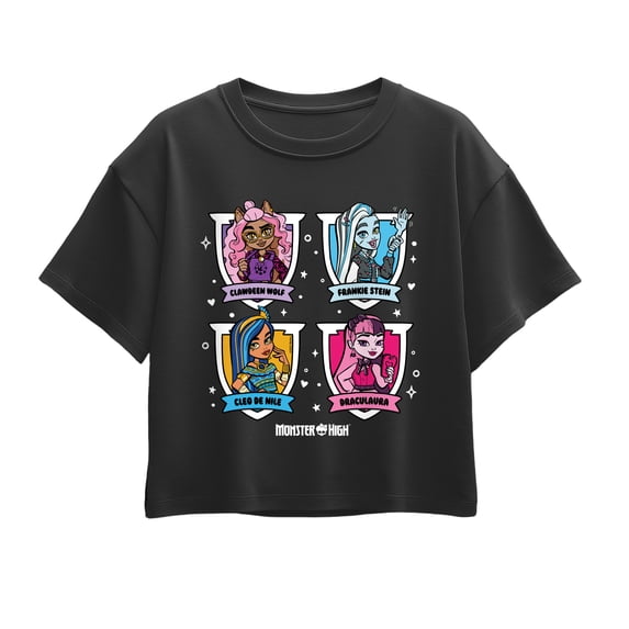 Monster High - Character Grid - Youth Girls Boxy T-Shirt