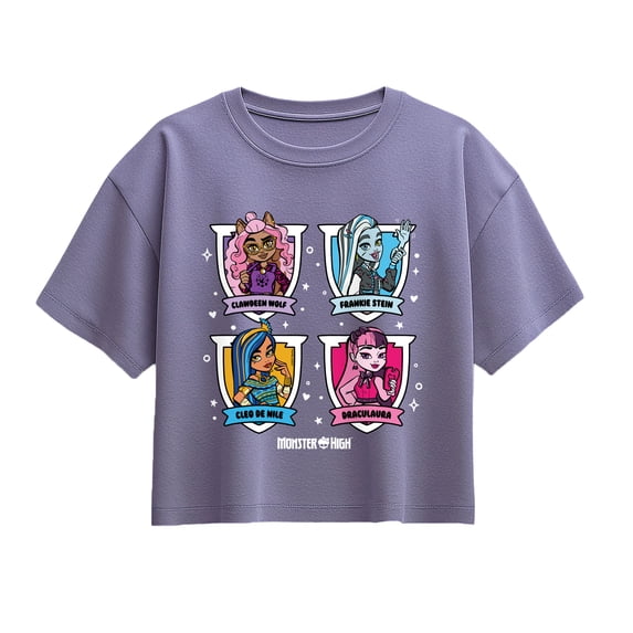 Monster High - Character Grid - Youth Girls Boxy T-Shirt